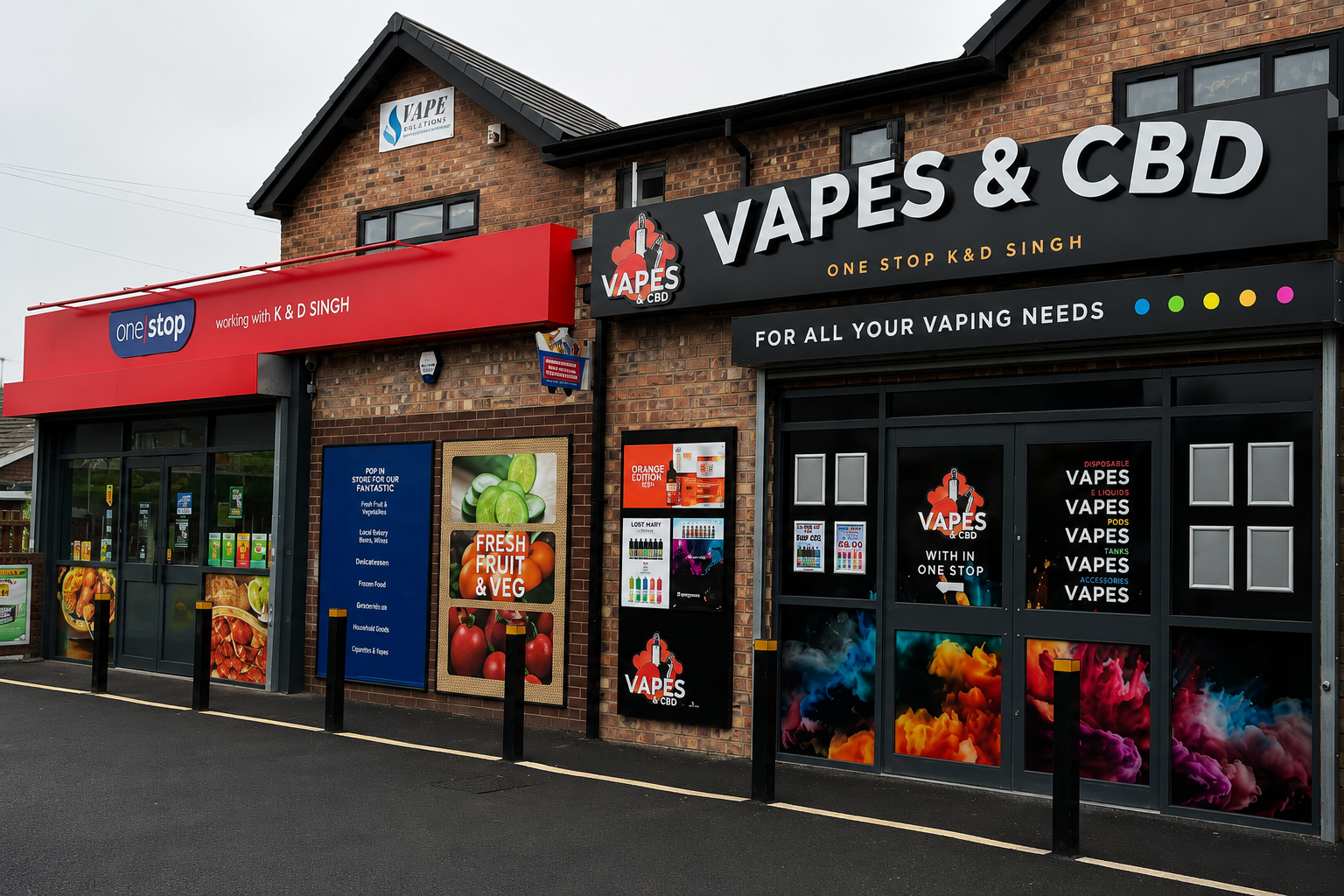 KD Singh Trading — One Stop and Vapes & CBD store on Flanderwell Lane, Bramley, Rotherham